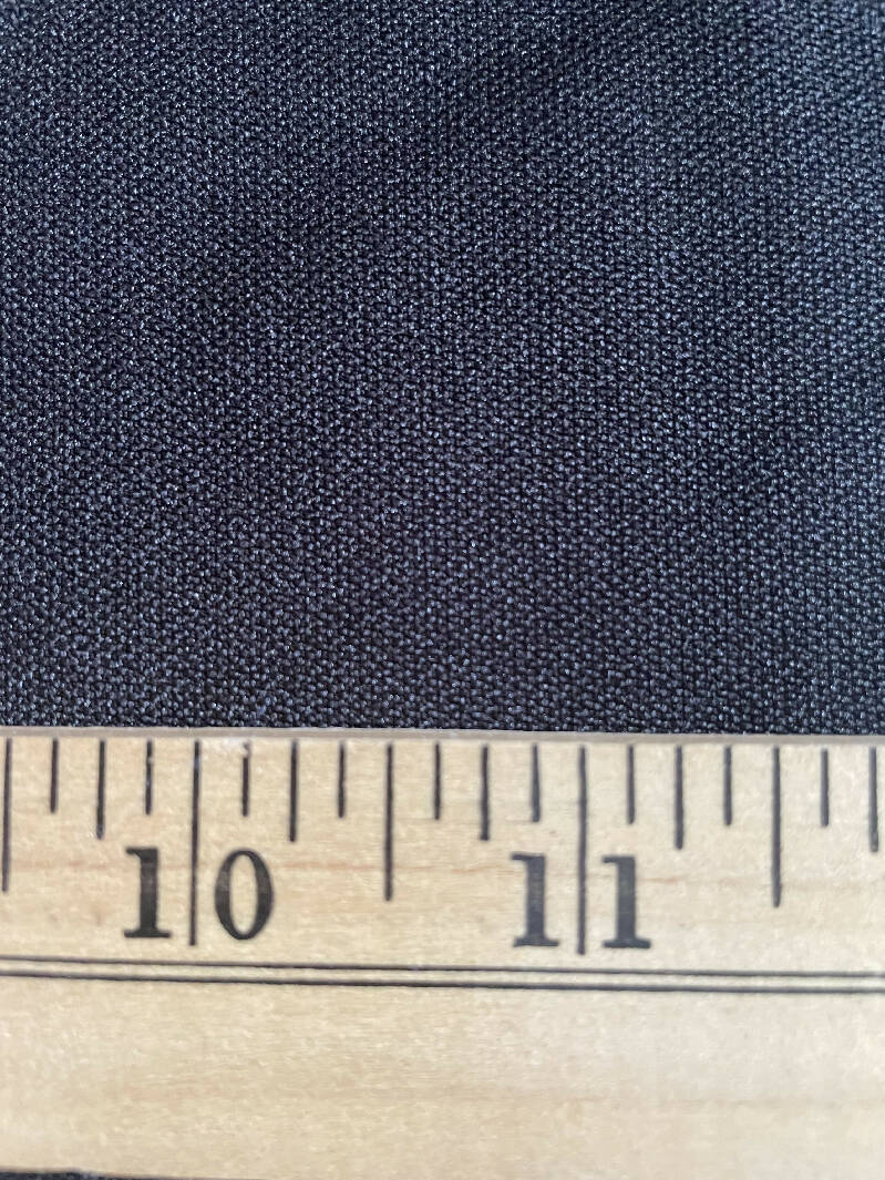 Black polyester suiting, 2.75 yds