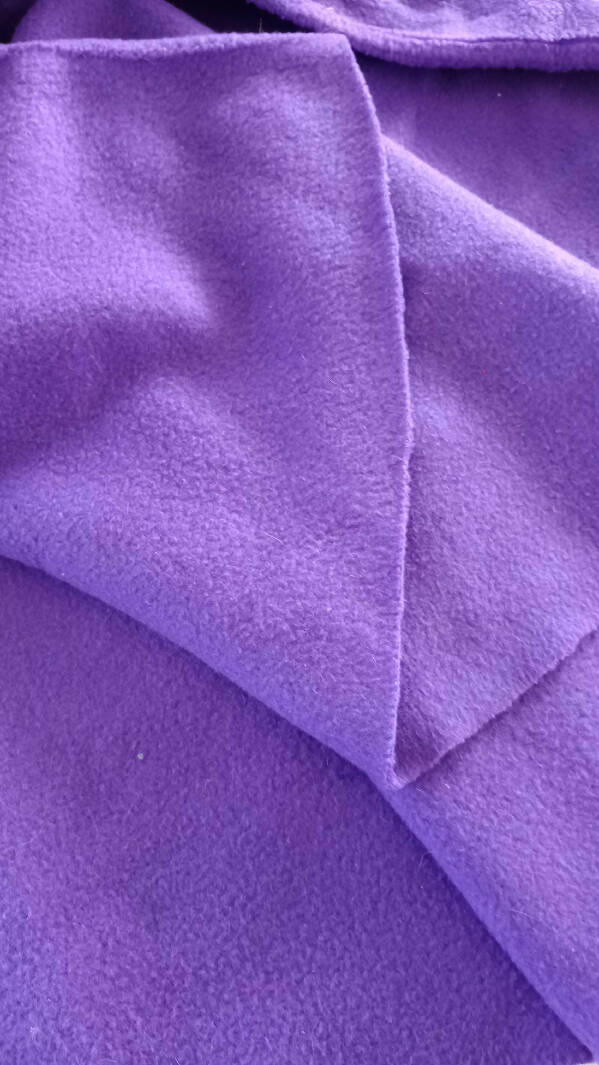 Purple polar fleece, med weight, 1 1/3 yd