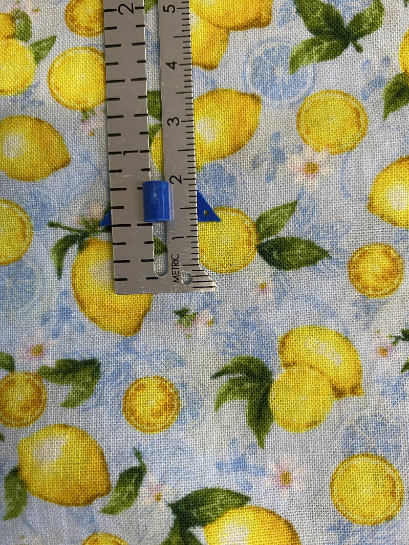 100% Cotton Lemon Print