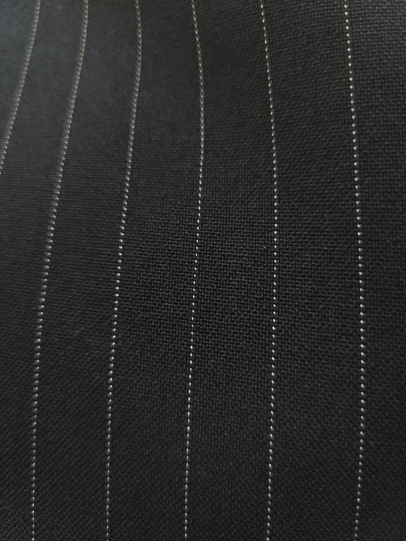 Navy Pinstripe 2 yards x 60"