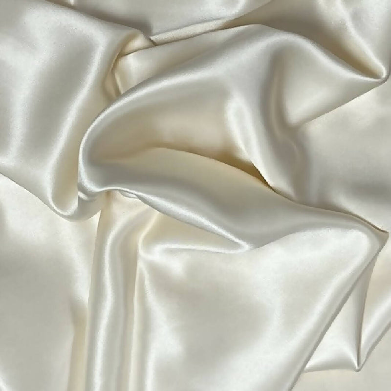 Creamy Off White Silk Charmeuse - 2 Yds