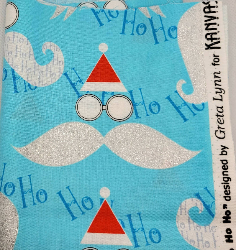 Ho Ho Ho cotton fabric 10 3/4" x wof