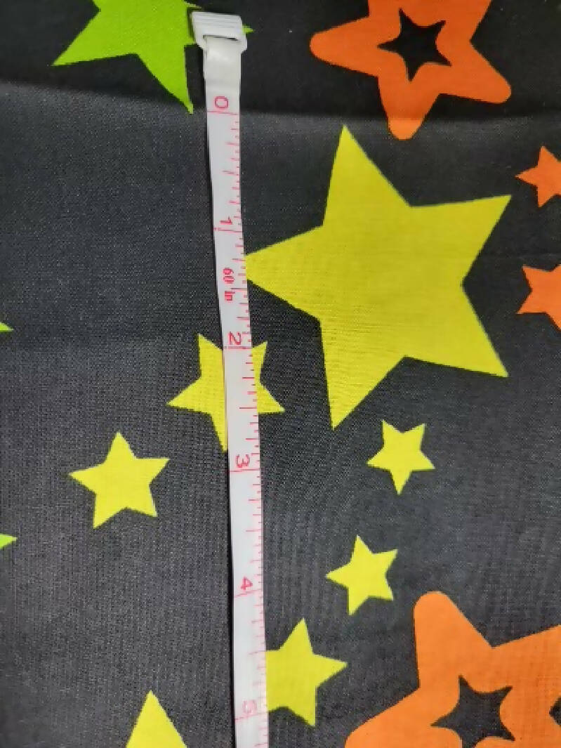 Neon Star Cotton fabric 16" x wof
