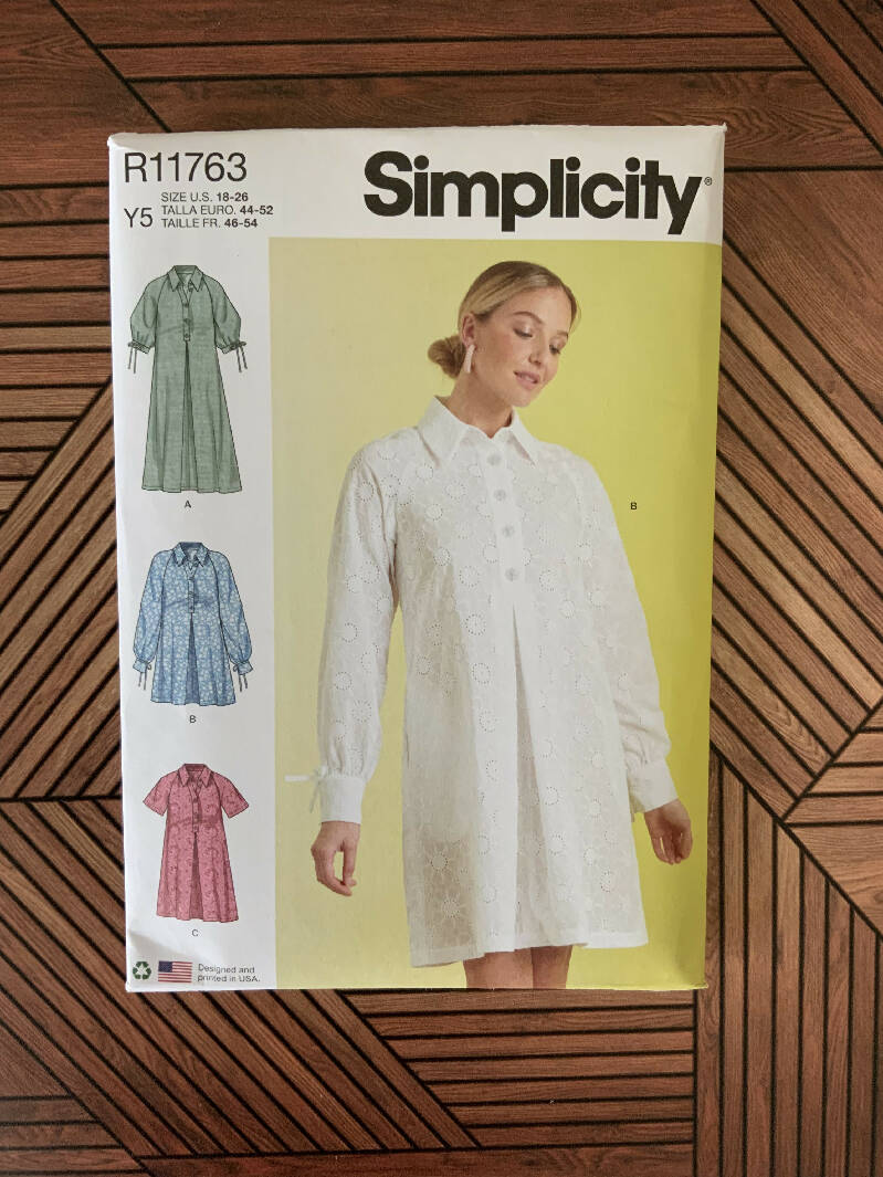 Simplicity S9744 Dress Pattern Size 18-26 Uncut/FF (New Release)