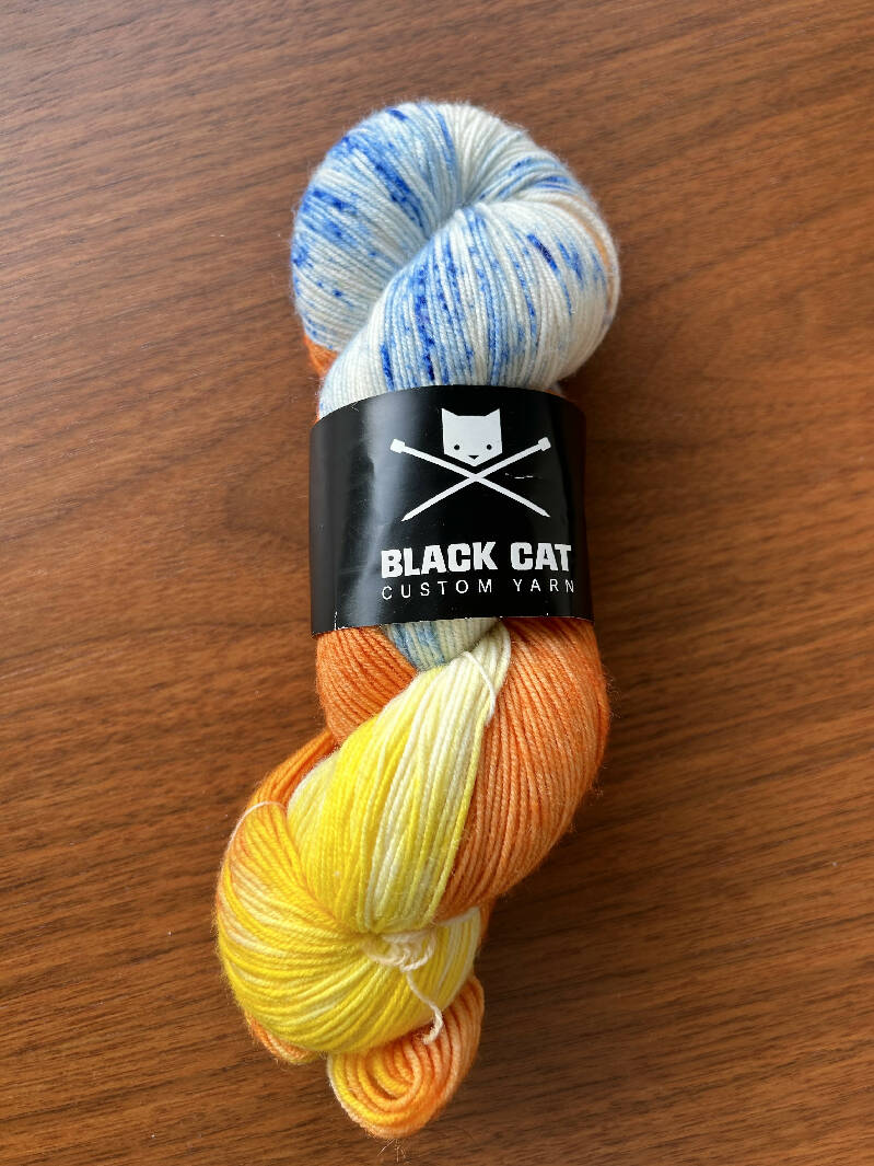 Black Cat sock yarn