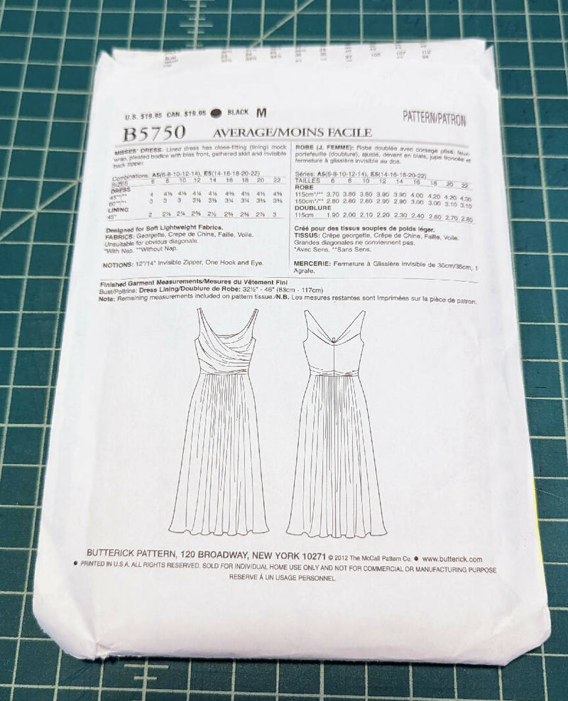 Butterick B5750 Suzi Chin Maggy Boutique Dress Pattern Size 14-22