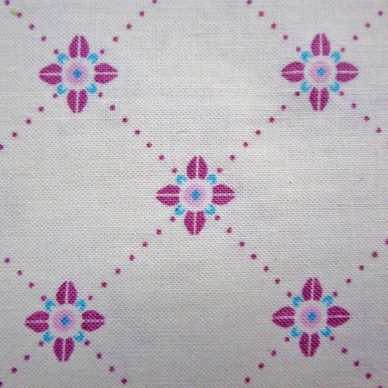Cotton Quilting/Sewing Fabric, Geometric Floral, 3 Pieces