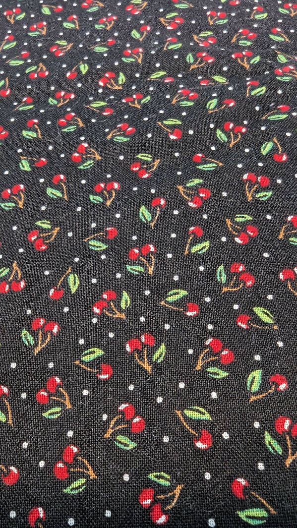 Mary Engelbreit Ditsy Cherry Print Quilting Cotton Woven Fabric 45"W - 3 1/4 yds