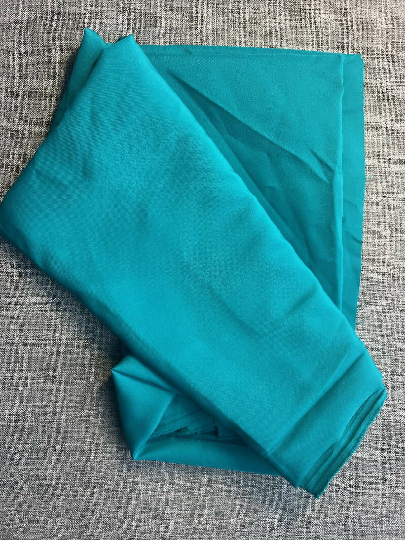 True Turquoise Polyester 40 wide 1.5 yards