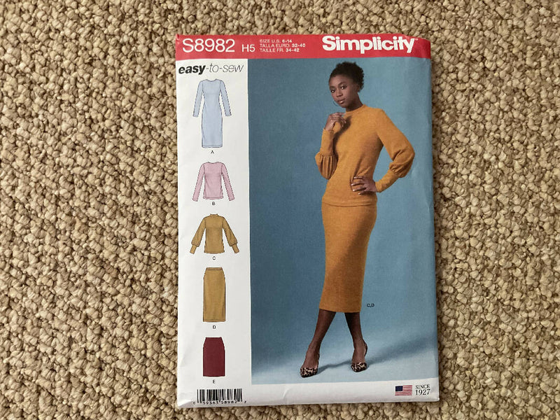 7 Dress/Skirt patterns bundle