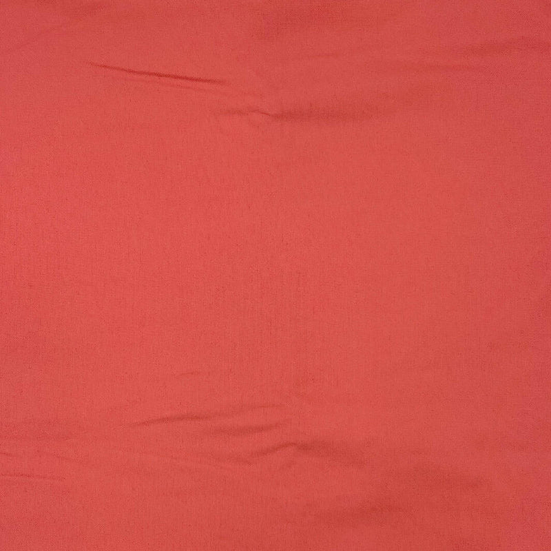 Coral Red Cotton Canvas - 1 Yds
