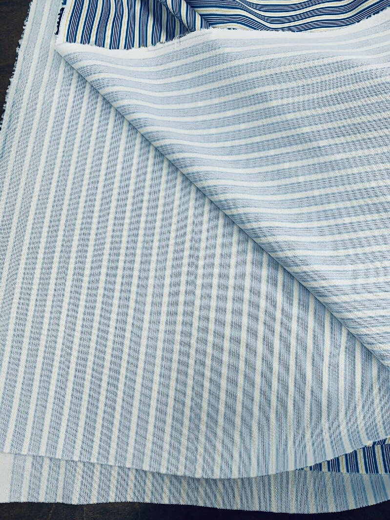 Vintage Stripe Stretch Polyester Knit Fabric Ross Silk Co 2 yards x 60" wide