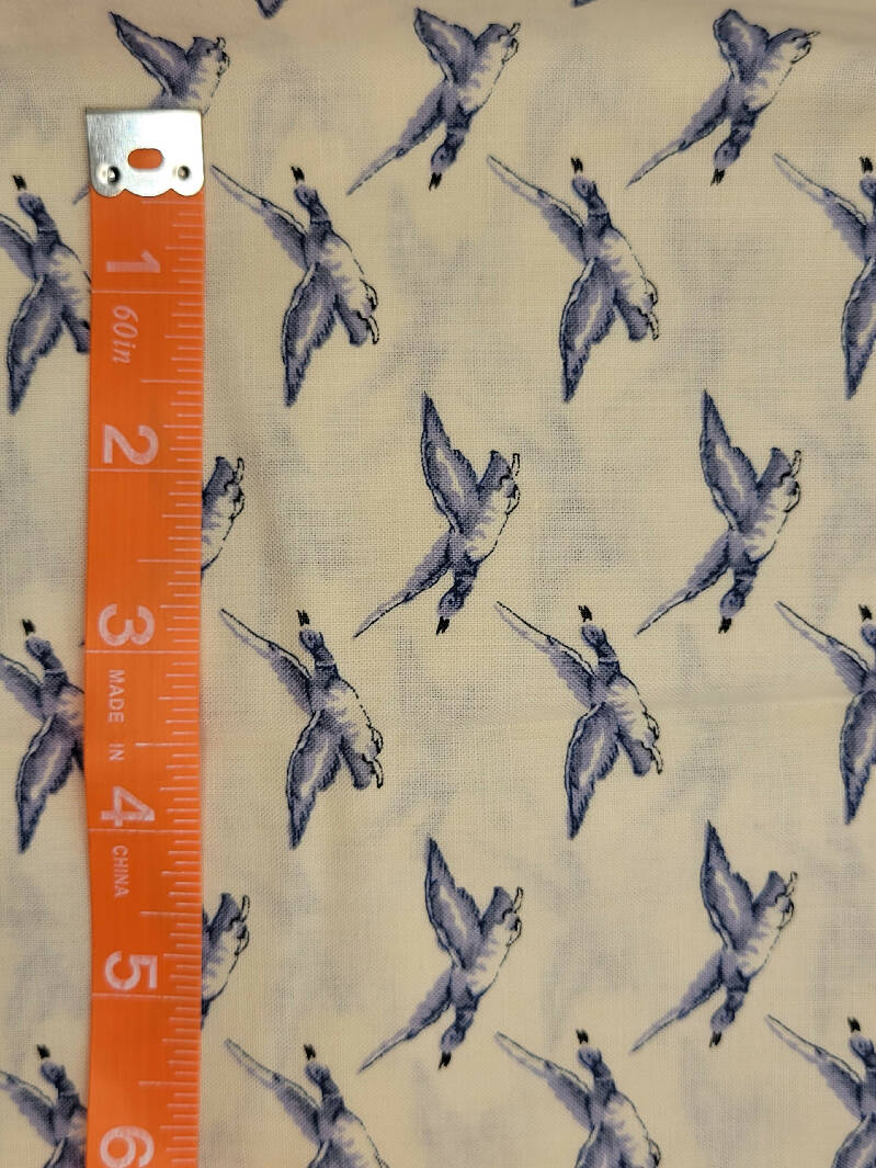 2 1/2 yds Geese in Flight - 4 cuts, all of good size. See each listing