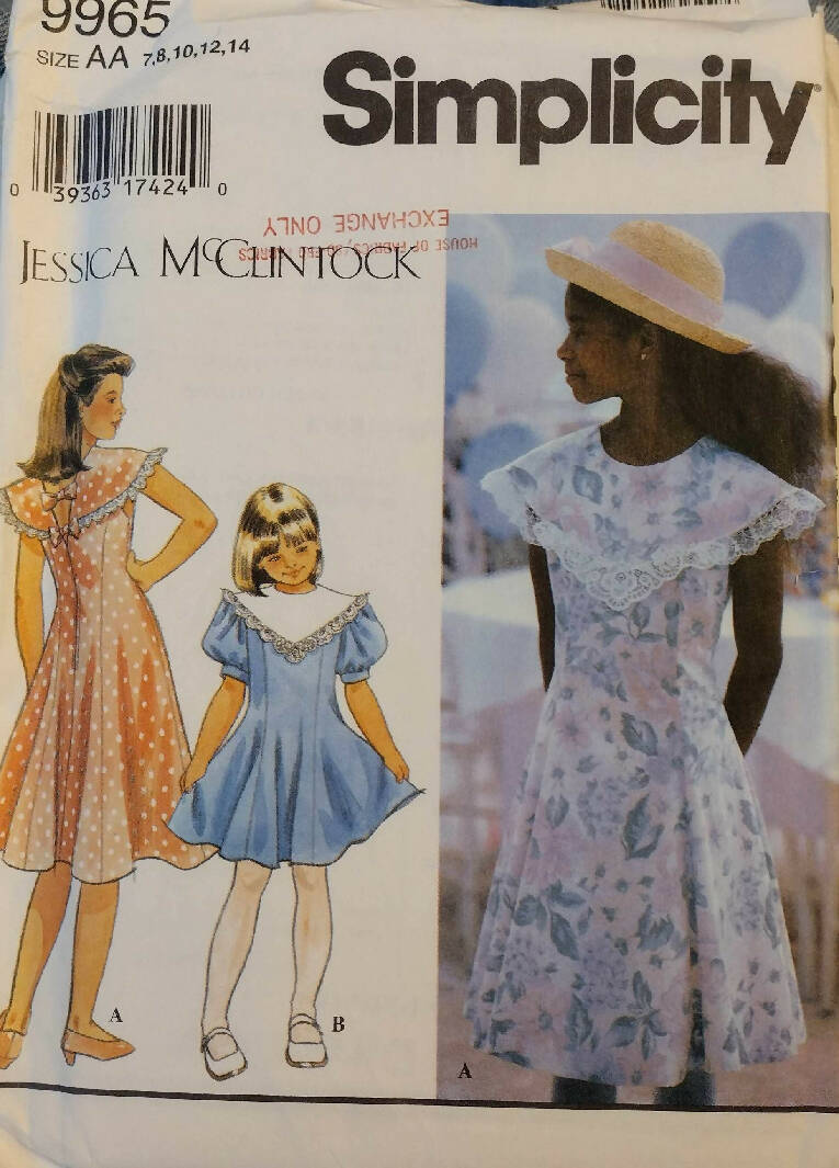 Butterick Simplicity New Look Sewing Patterns Toddlers Kids Dresses Tunic Leggings Pajamas Uncut Unisex Size 6 Mos - 8