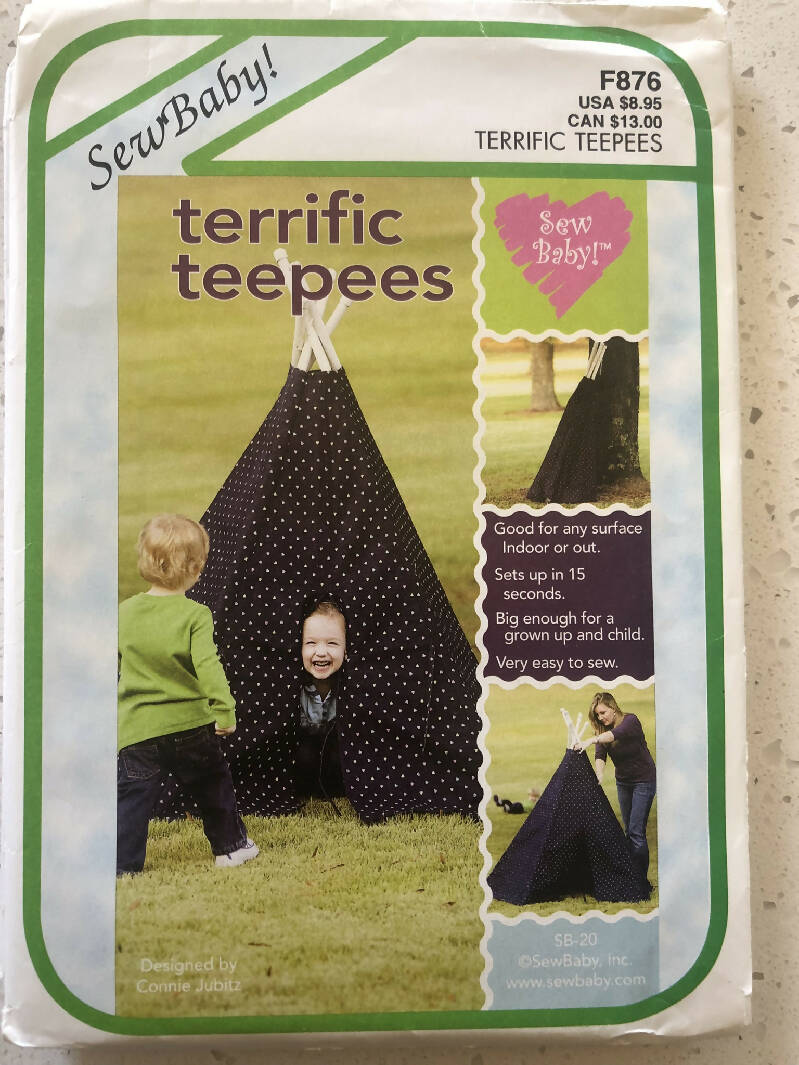Sew Baby Pattern No. 876 - Terrific Teepees