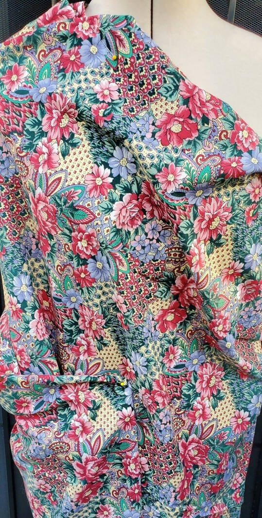 Hoffman International "Canterbury Manor" Floral Cotton