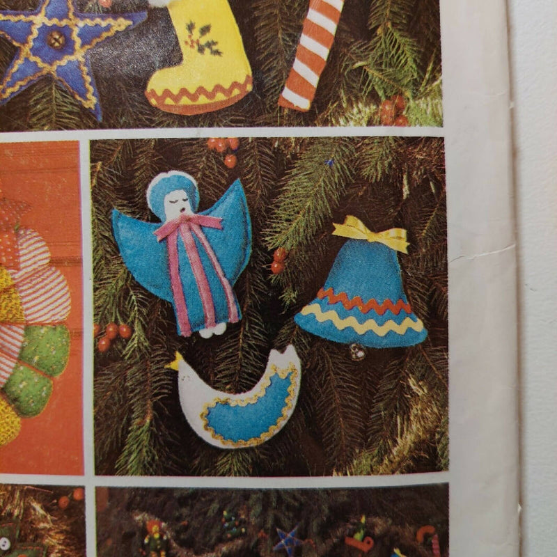 Simplicity 7736 Christmas Crafts & Ornaments Wreath Skirt Santa Angel Tree