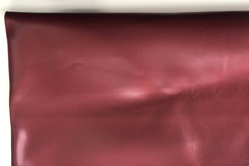 Large Piece of Dark Red Vinyl/Faux Leather Fabric