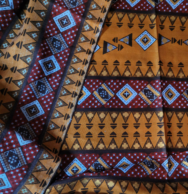 Vintage African print /Ankara fabric 4 1/4 yds