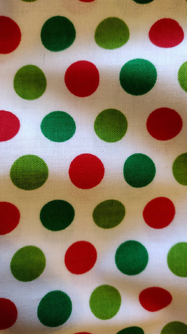Spotty Christmas Fabric by Sugar & Spices Textiles Cotton 1 Yard Polka Dots