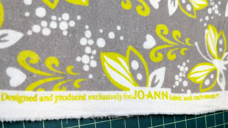 Gray/Chartreuse/White Butterfly Print Cotton Flannel Woven Fabric 41"W - 1 3/4 yd