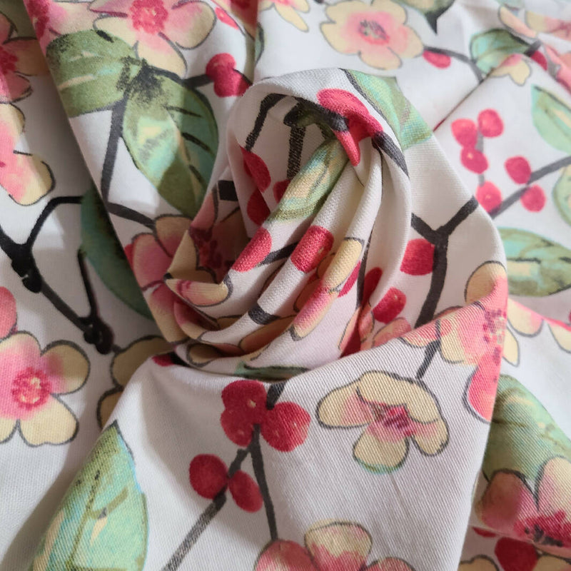 Vintage Waverly Blossom Cotton Upholstery Fabric