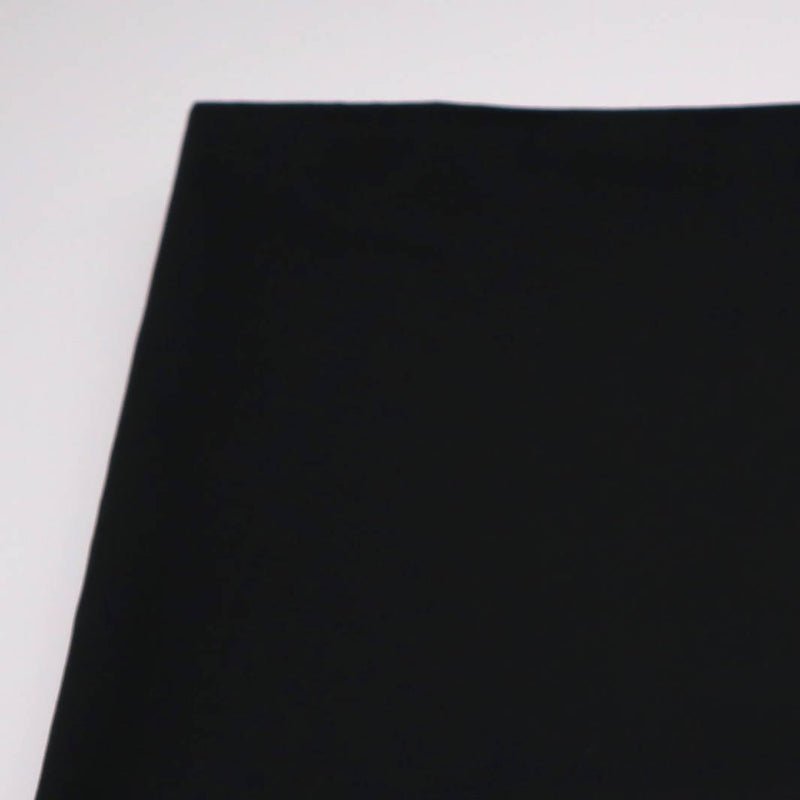 Black Cotton Spandex Shirting - 1 yd