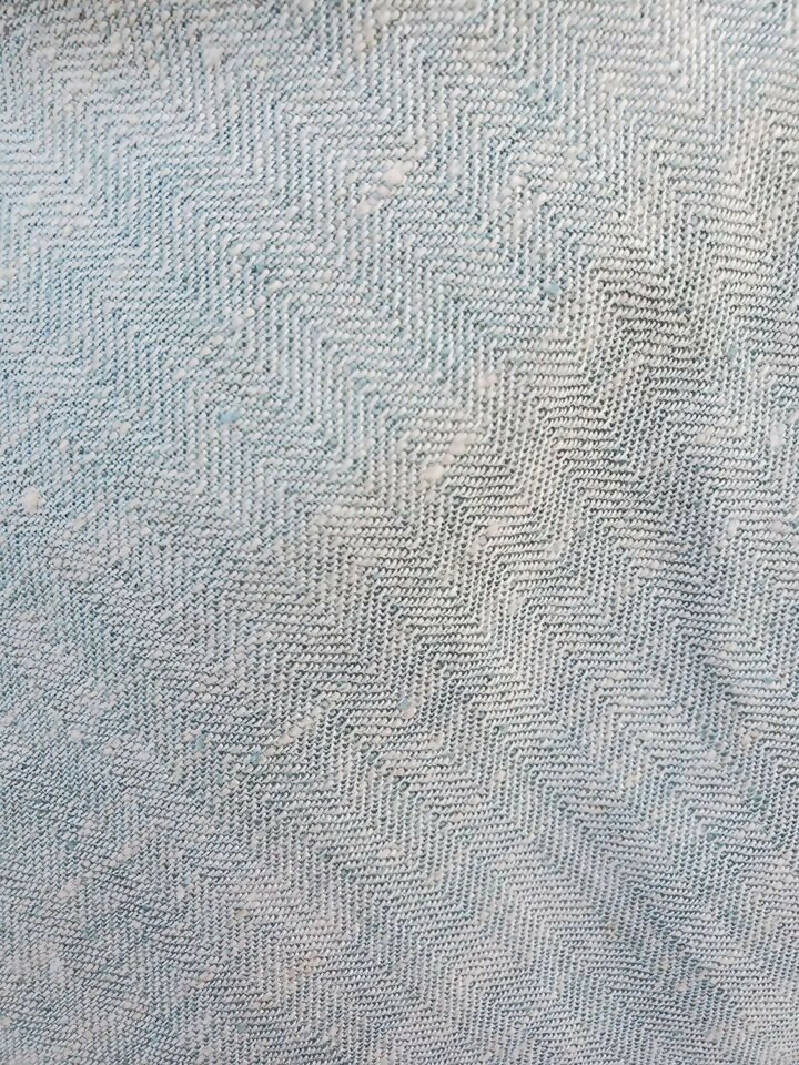 Dusty Blue Rayon Herringbone Suiting Fabric