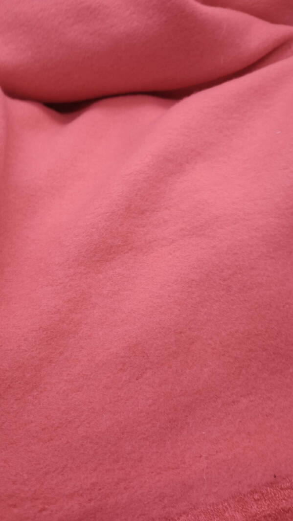 Bright Pink fleece, fuzzy on 1 side, 2 yds