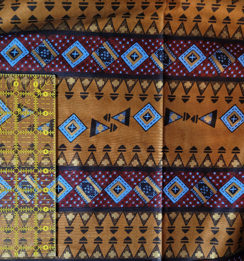 Vintage African print /Ankara fabric 4 1/4 yds