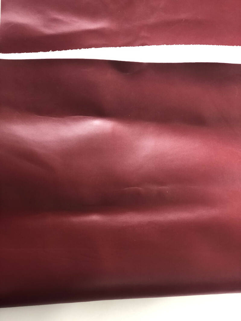 Large Piece of Dark Red Vinyl/Faux Leather Fabric
