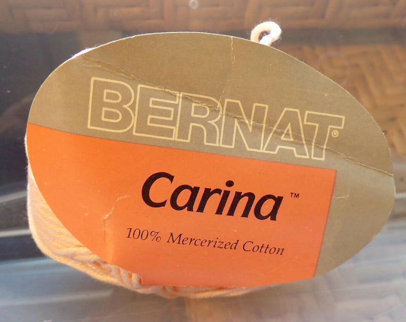 Bernat Carina 100% Mercerized Cotton Pastel Peach Made in Brazil, Lot of 9.