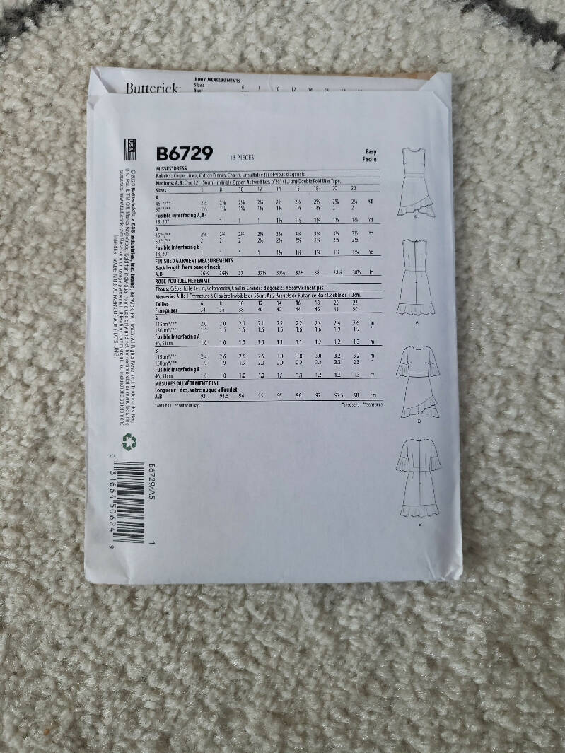 Butterick B6729