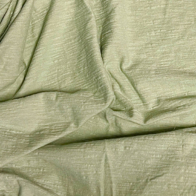 Sage Green Cotton Slub Jersey - 2.25 Yds