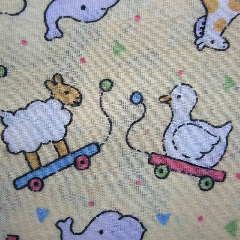 Cotton-Polyester Blend Fabric, Animal Pull Toys, Two Pieces