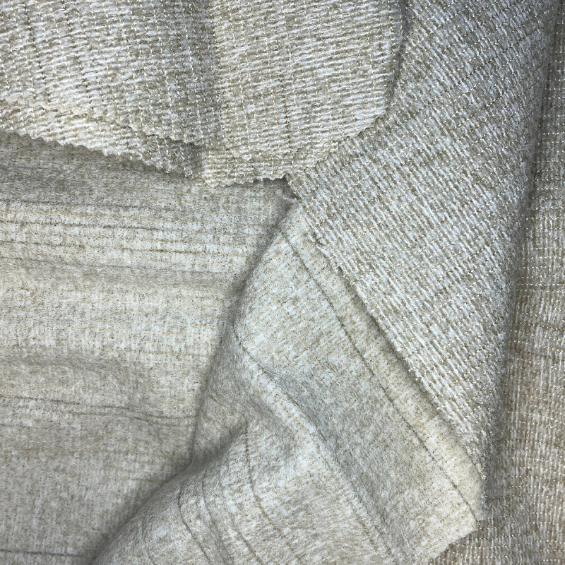 Beige Synthetic Upholstery Fabric - 1 Yd + scrap