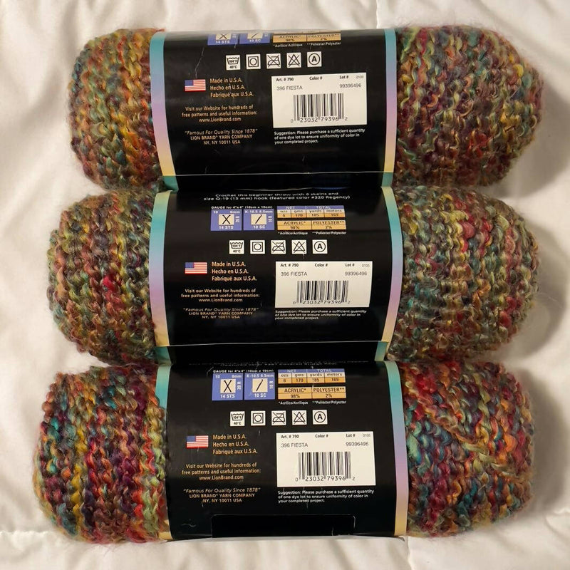 Lot Lion Brand Homespun yarn blue shades knitting crochet 14 oz