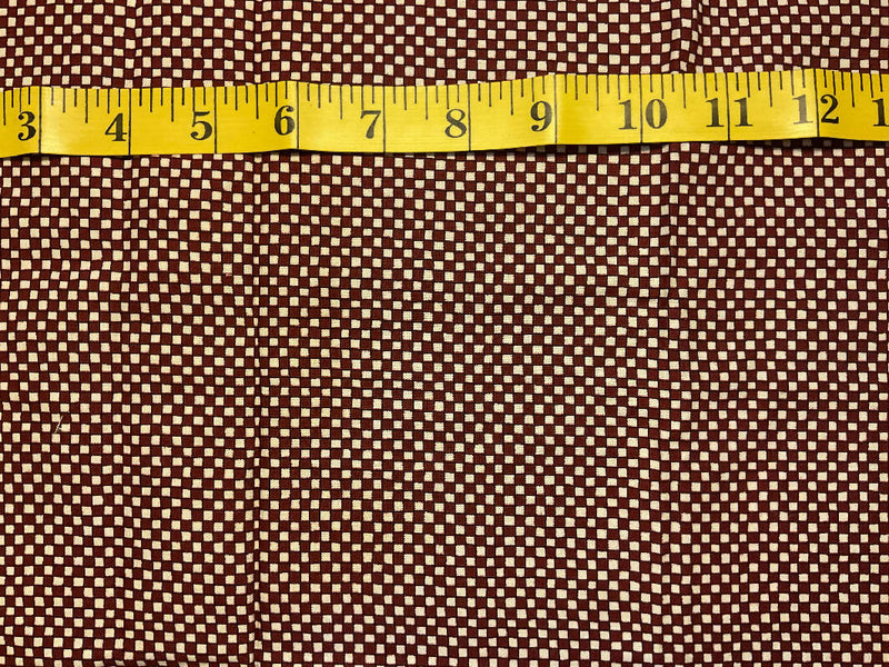 100% cotton quilting fabric| Fat quarter - red and white check