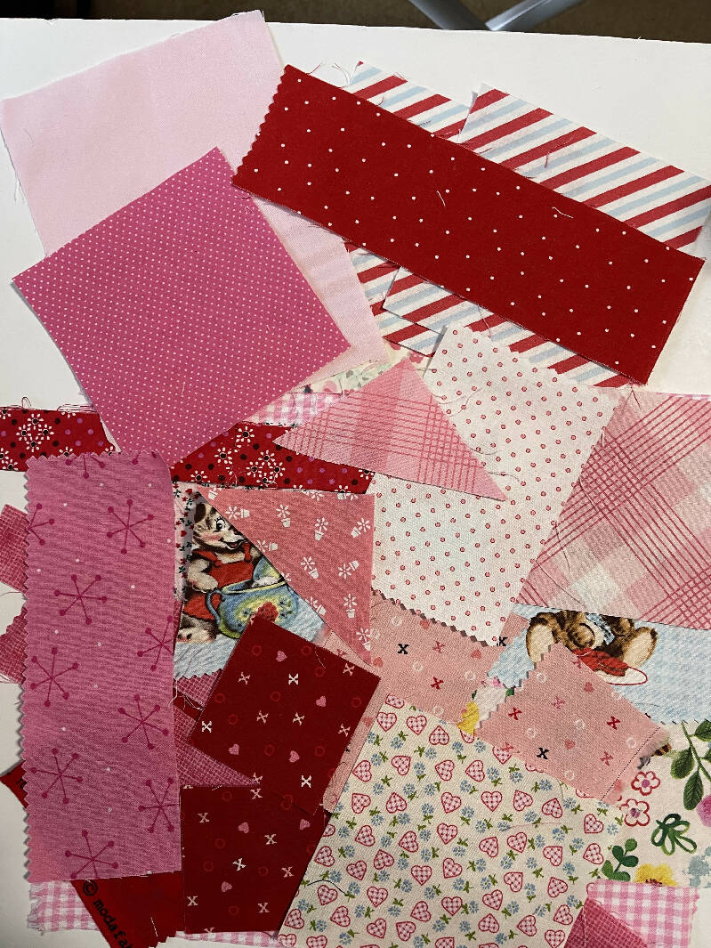 Pink & Red Fabric Bundle