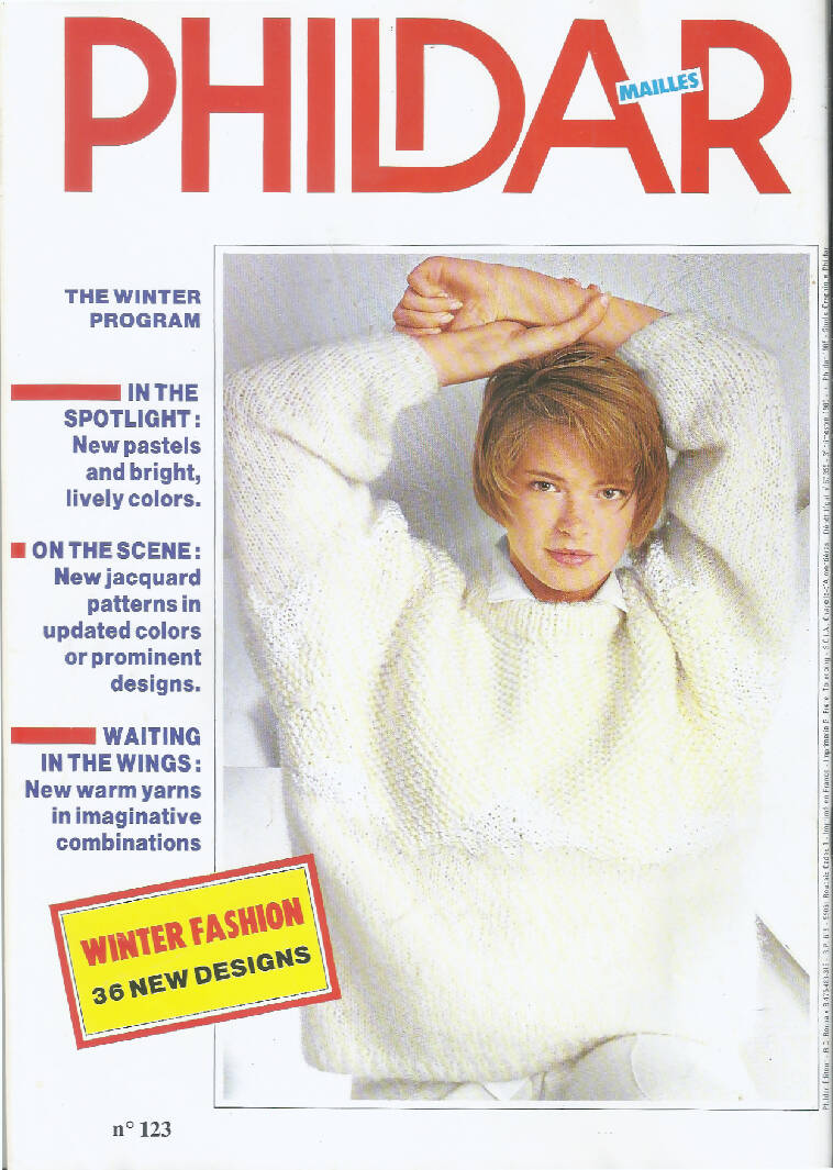 Phildar Mailles Magazine - The Winter Program, 3rd Trimester 1985, 36 Designs