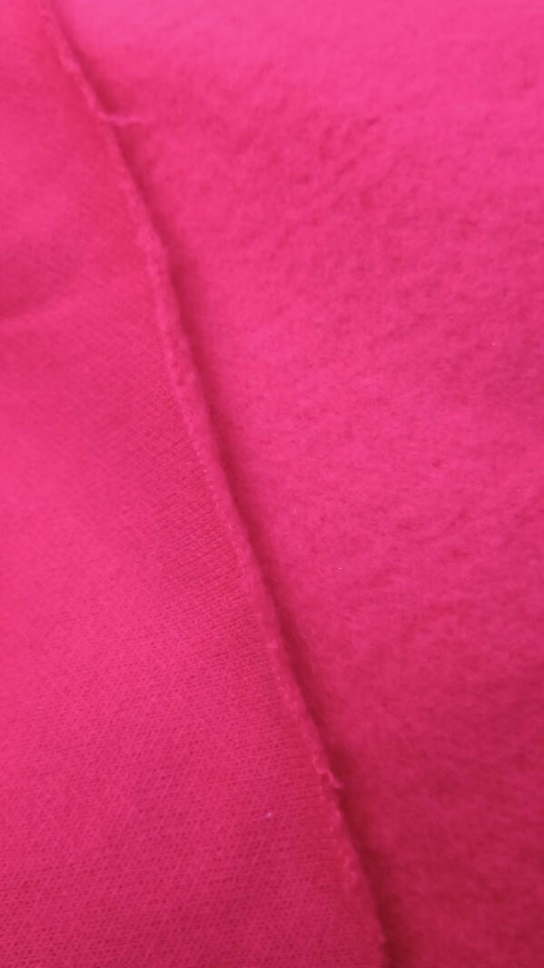Bright pink fleece, 62" width, 3 yd length