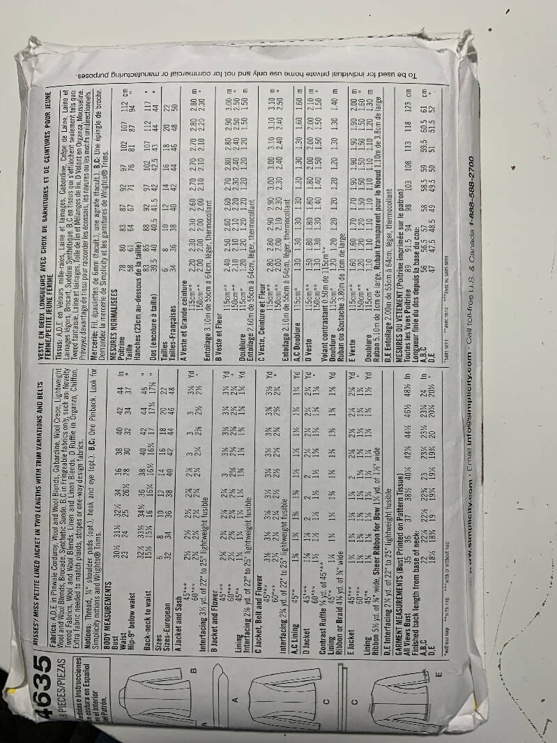 Simplicity pattern – Destashify