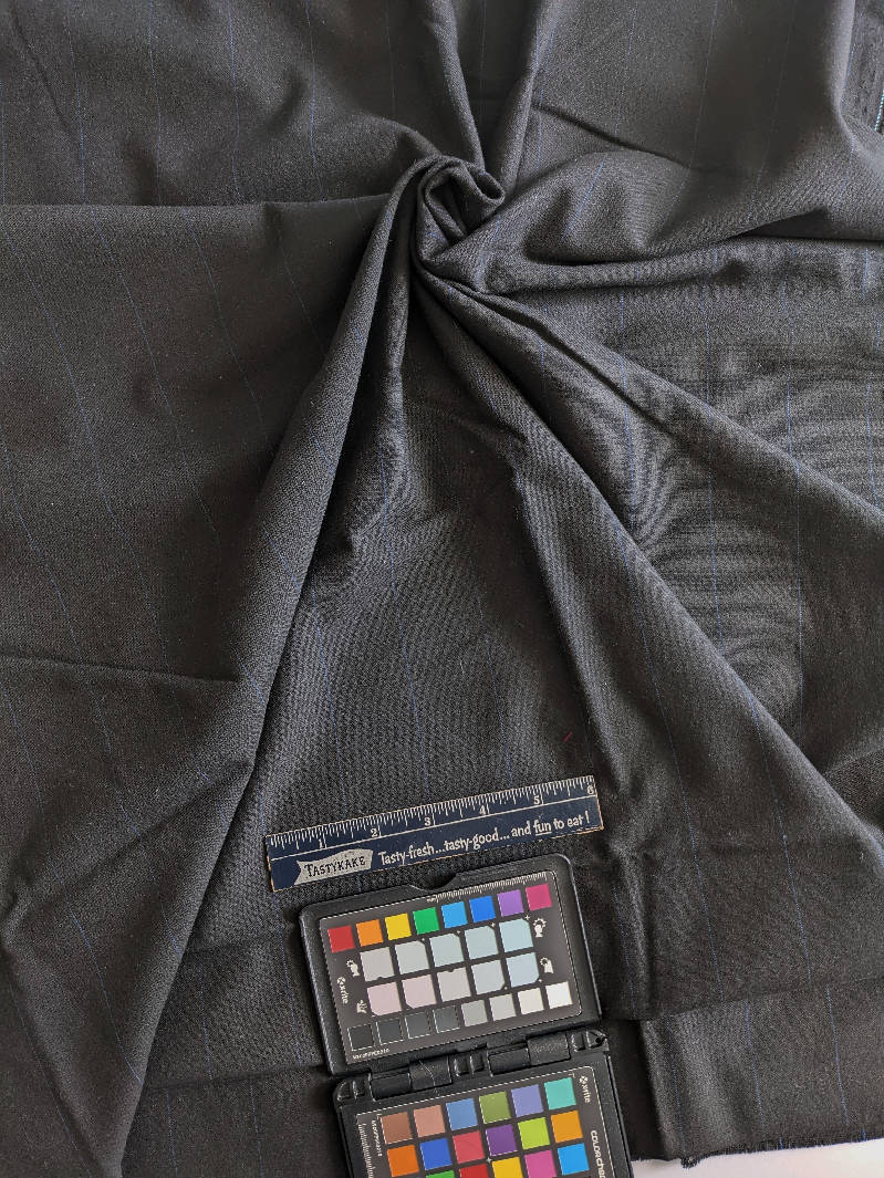 Pinstripe Rayon Blend Suiting 3.3yds