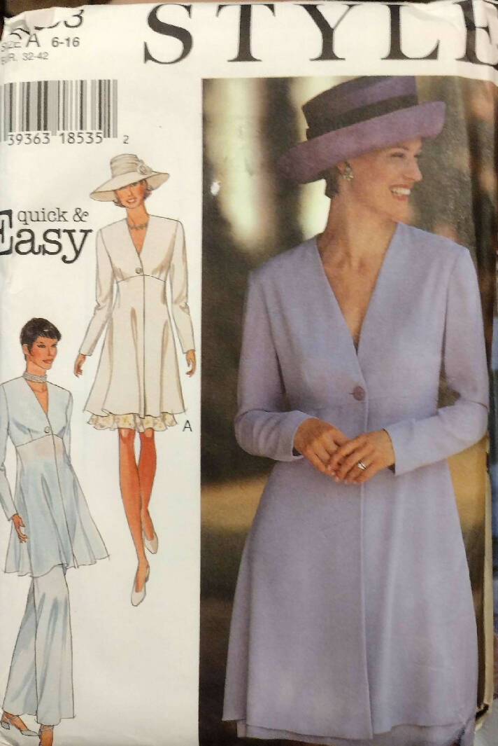 Vintage Style Sewing Patterns Gowns, Dresses, Pants, Pantsuits, Jackets,
