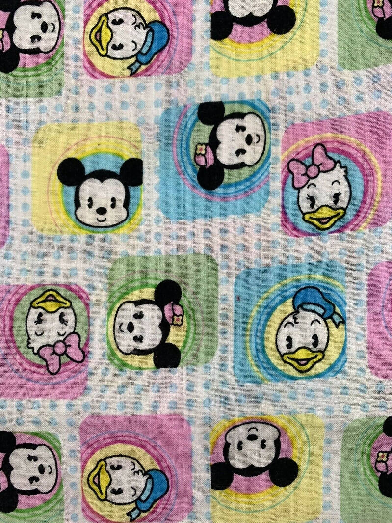 Disney Spring Industries Baby Mickey Minnie Mouse Daisy Donald Duck Chibi Fabric