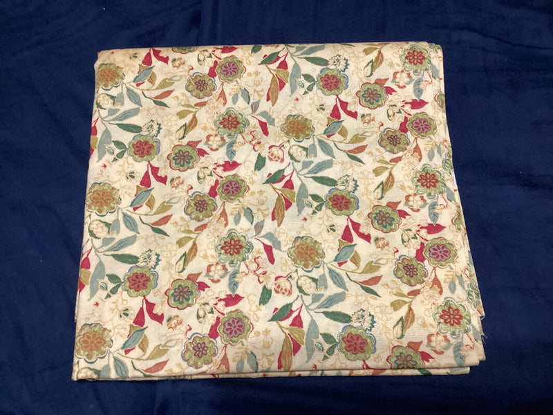 Cotton floral print 2.25 yards by 43”