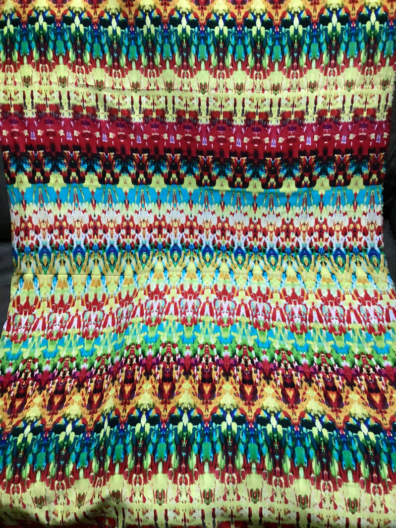 1.5 yards by 58” polyester print fabric