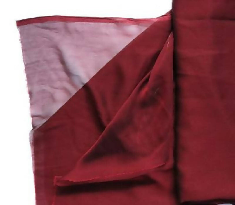 3 1/2 Yards Burgundy Red and Black Iridescent Poly Chiffon Fabric