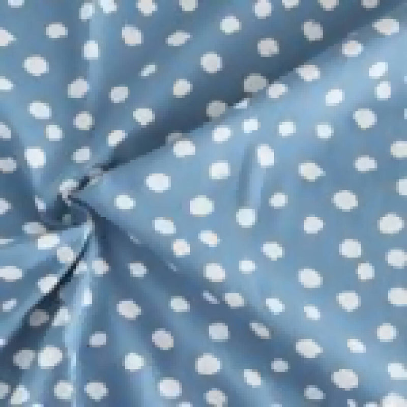 Calming blue bundle: 1/2 yards of polka dot blue and blue stripe