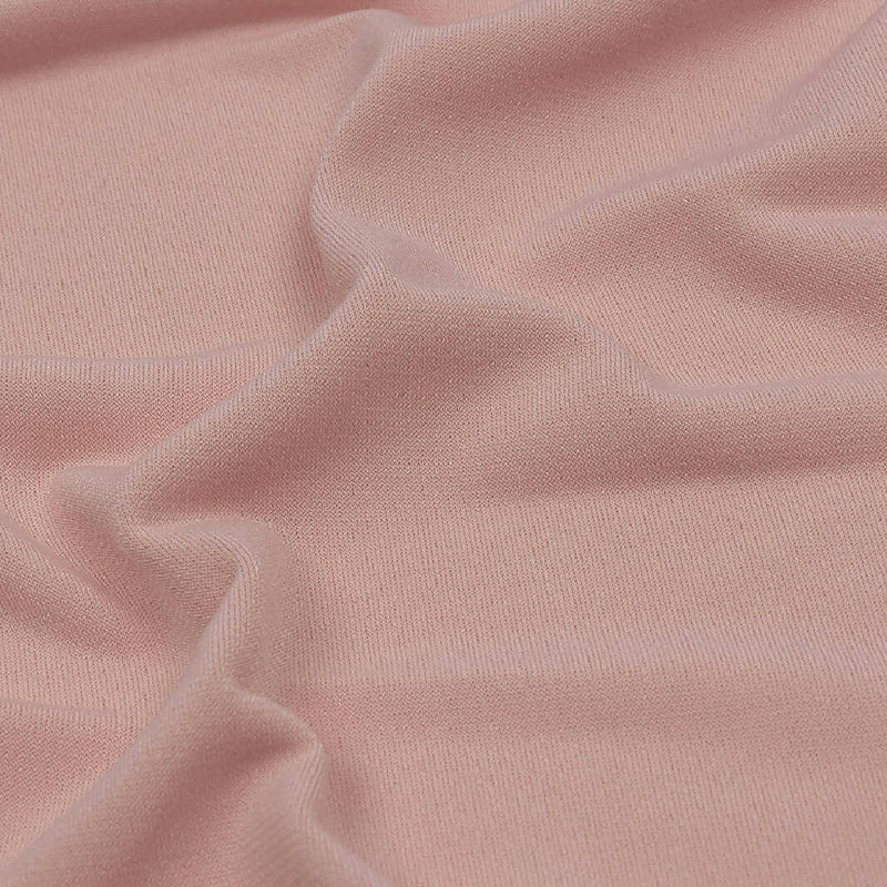 Silver Pink Stretch Polyester ITY Single Jersey